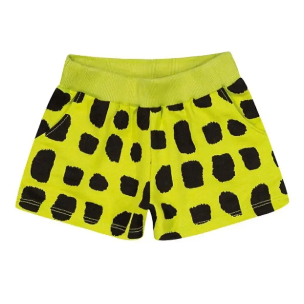 NWT Nanai Girls Green/Black Blouse And Shorts Set Size 3